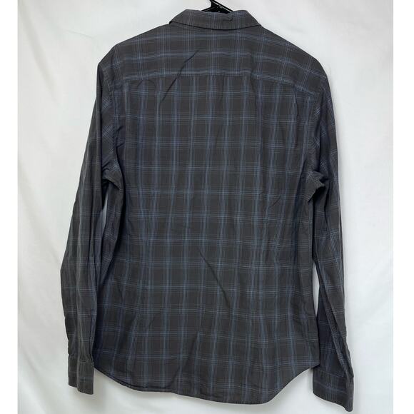 John Varvatos Luxe Plaid Button-Down Preppy Shirt - Size Large - Picture 2 of 6